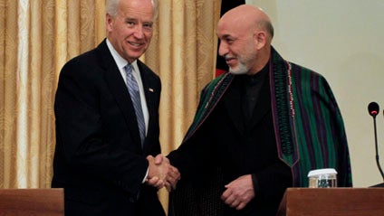 Joe Biden, Hamid Karzai, Afghanistan 