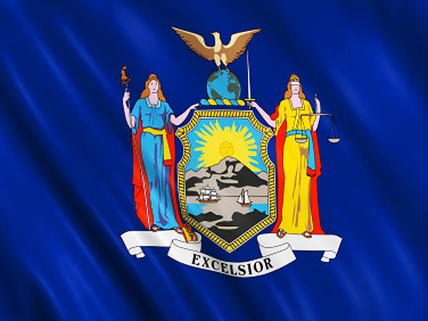 new york, state flag, generic, 4x3 