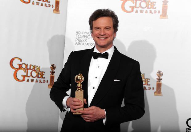 Colin Firth at the Golden Globe Awards. 