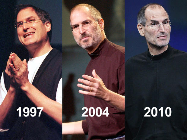 Steve Jobs' weight and appearance changed drastically from 1997 to 2010. 