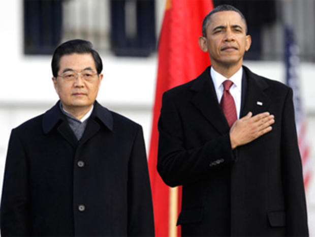 President Obama welcomes President Hu Jintao of China to Washington 