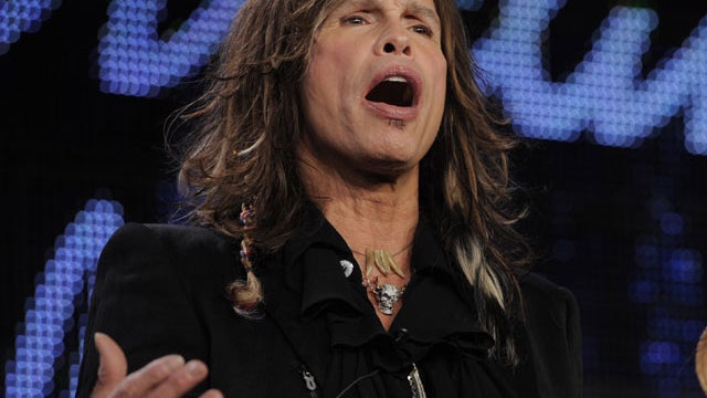 Steven Tylertakes part in a panel discussion on the show during the Television Critics Association winter press tour in Pasadena, Calif., Jan. 11, 2011.  