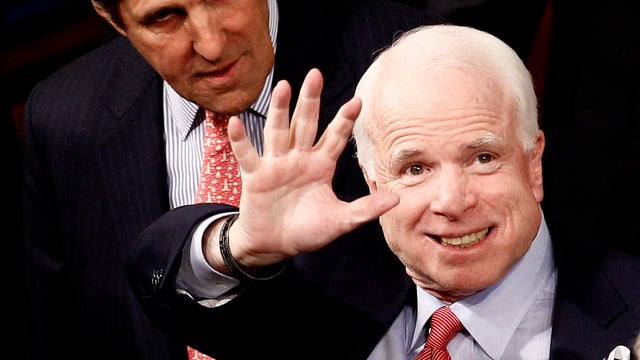 John McCain and John Kerry 