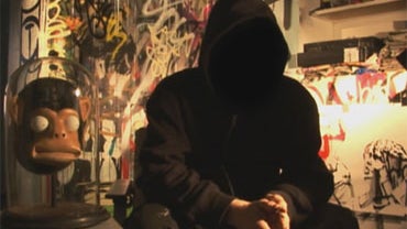 Graffiti artist Banksy  