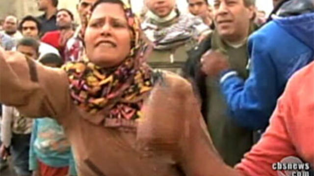 The demonstrations in Egypt might have begun as a youth movement but in the crowd now are housewives protesting. 