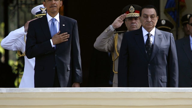 President Obama and President Mubarak  
