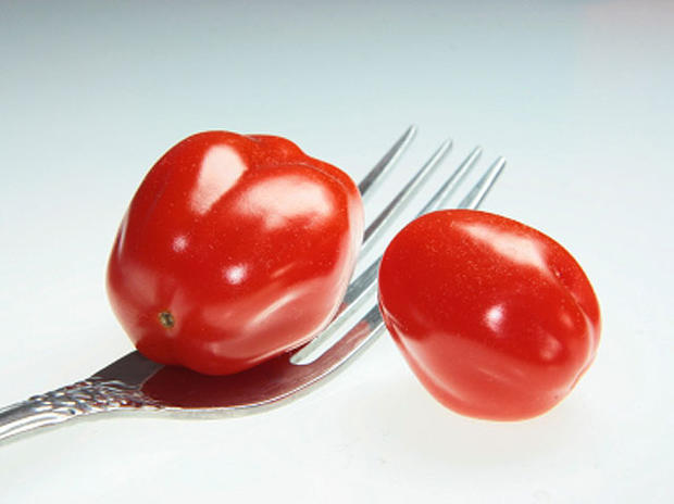 tomato, tomatoes, fork, healthy, eat, food, stock, 4x3 