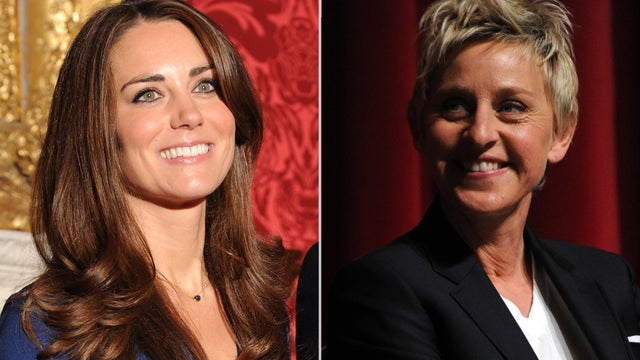 Kate Middleton and Ellen DeGeneres 
