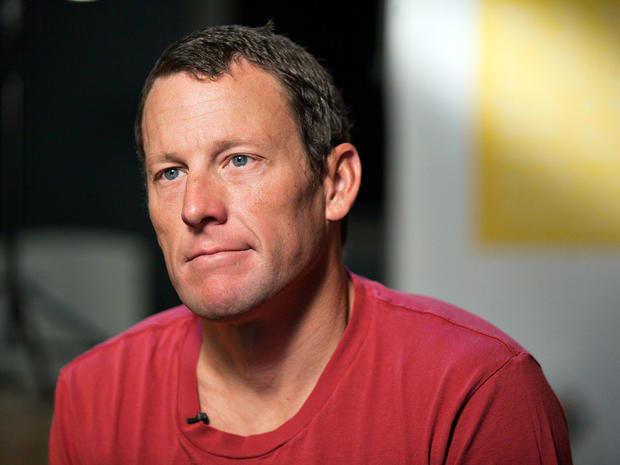 Lance Armstrong  is interviewed 