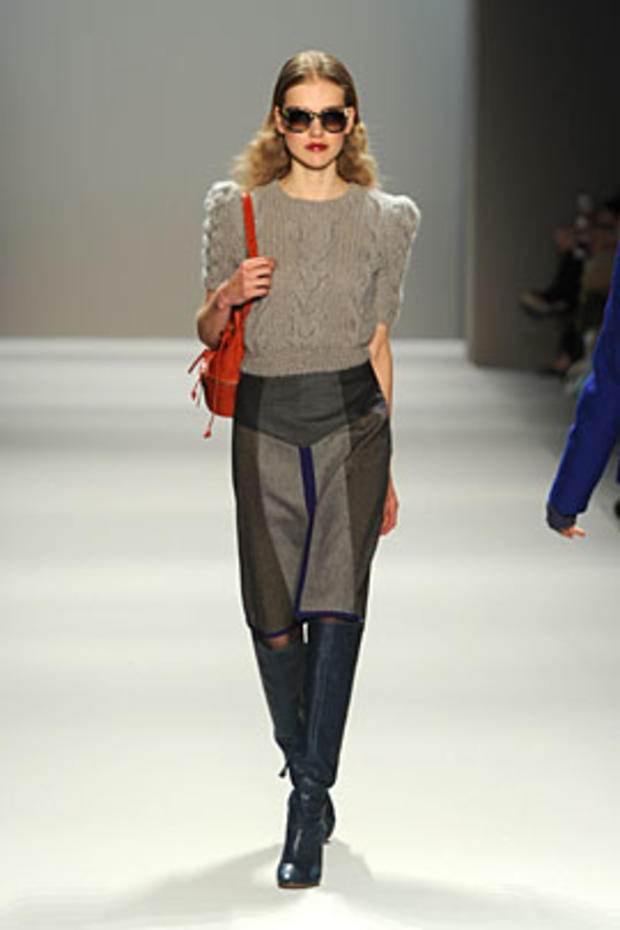 The fall 2011 Rebecca Taylor women's collection is modeled during Fashion Week Friday, Feb. 11, 2011 in New York.  