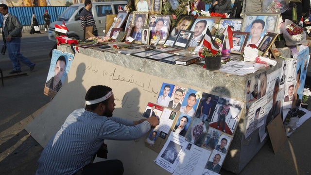 memorial at Tharir Square 