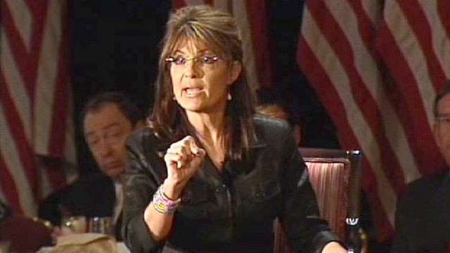 Palin, on Long Island, Takes Questions on Budget, Worldview 
