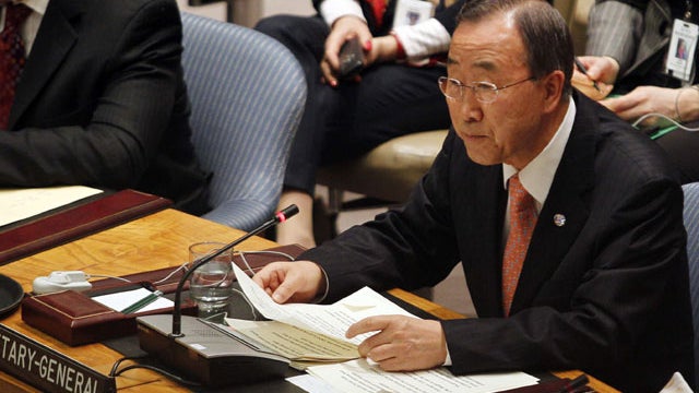 Ban Ki-moon, UN Secretary General 