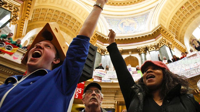 Wisconsin Union battle 