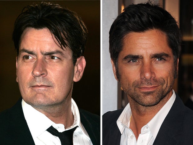 Charlie Sheen and John Stamos 