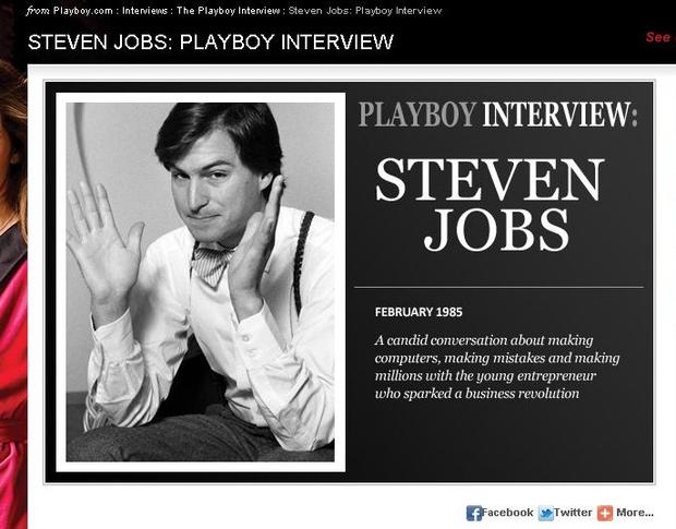 Feb. 1985: Steve Jobs' Playboy interview 