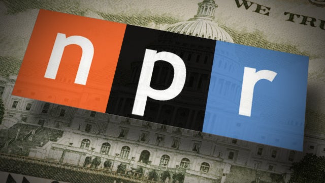 NPR logo over 50 dollar bill 