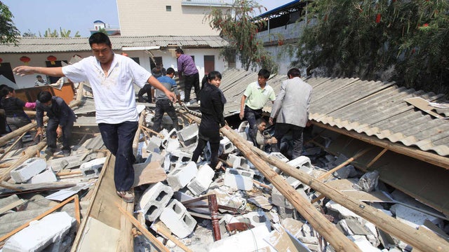 China earthquake damage 