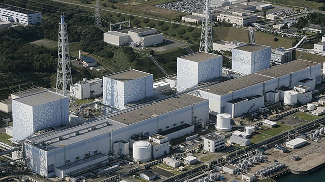 This October 2008 photo shows the Fukushima No. 1 power plant of Tokyo Electric Power Co. at Okuma, Fukushima prefecture, northern Japan. 