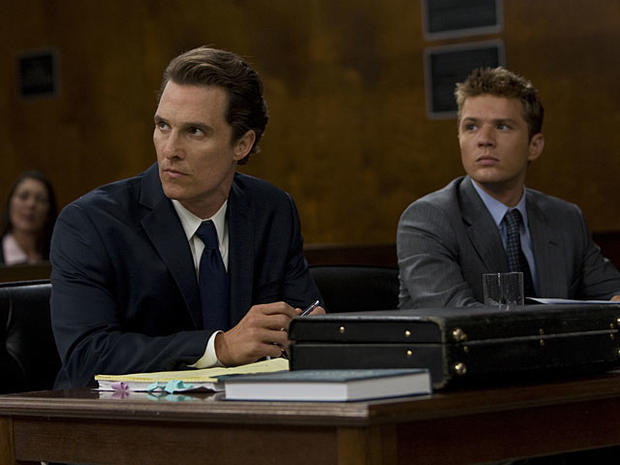 Matthew McConaughey, left, and Ryan Phillippe are shown in a scene from "The Lincoln Lawyer." 