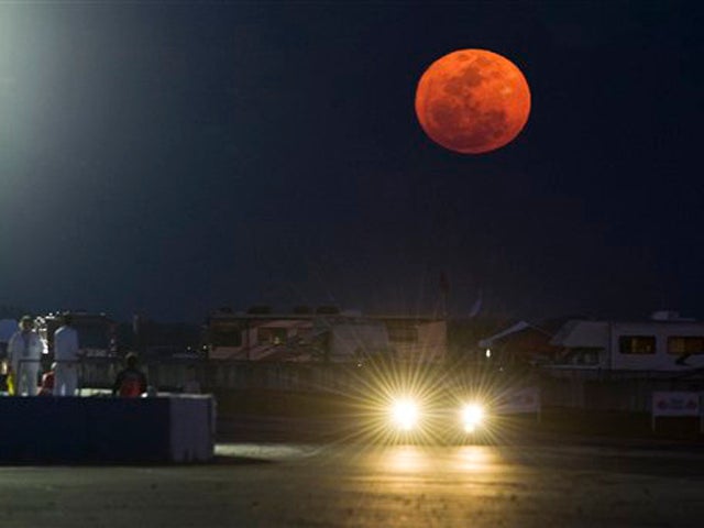 Spectacular moon on display