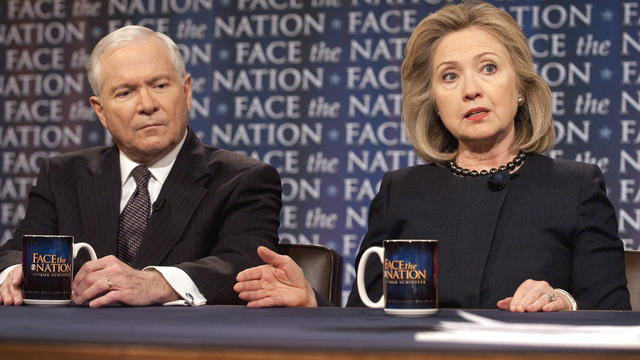 Robert Gates and Hillary Clinton 