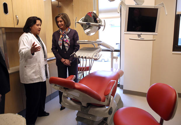 Nancy Pelosi Tours Bay Area Health Center 