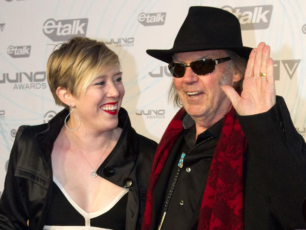 Neil Young and daughter, Amber at the 2011 JUNO Awards 