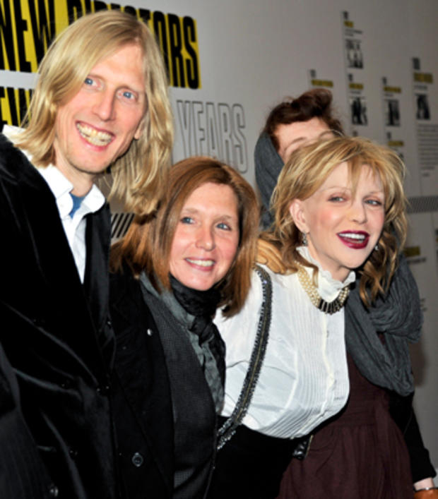 Former Hole bandmates attend the premiere of "Hit So Hard" at NYC's MoMA. 