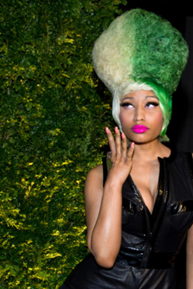 Nicki Minaj attends the Green Auction: A Bid to Save the Earth at Christie's in NYC. 