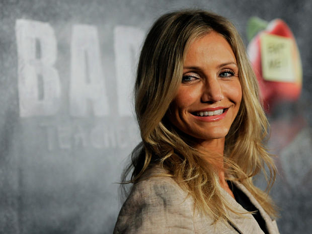 Cameron Diaz, recipient of CinemaCon's Female Star of the Year award, turns back for photographers at CinemaCon 2011 