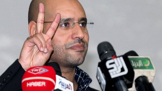 Seif al-Islam el-Qaddafi addresses youth in Tripoli 