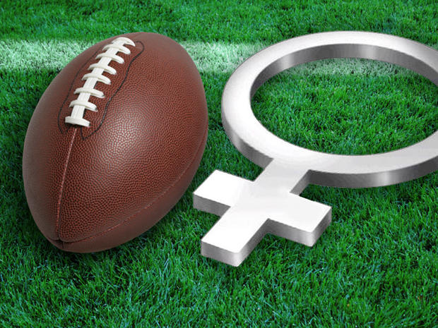 Football and Female symbol 