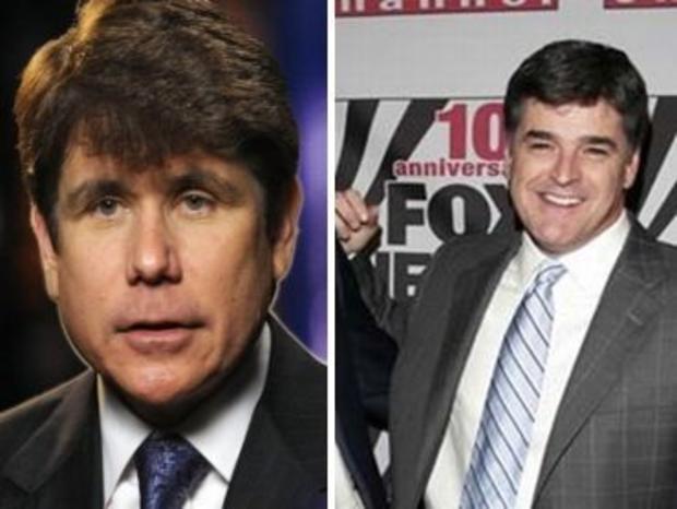 Disgraced former Illinois Gov. Rod Blagojevich and talk show host Sean Hannity 