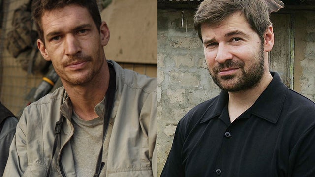 Tim Hetherington, left, and Chris Hondros 