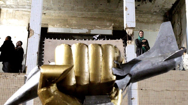 Libya Qaddafi compound 