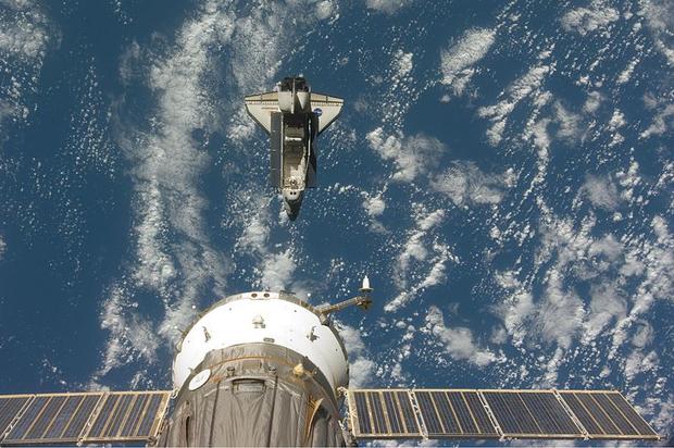 This Endeavour mission notably set a record for the most humans in space at the same time in the same vehicle, when after docking, the ISS and Endeavour crews were thirteen people at the station at the same time.  