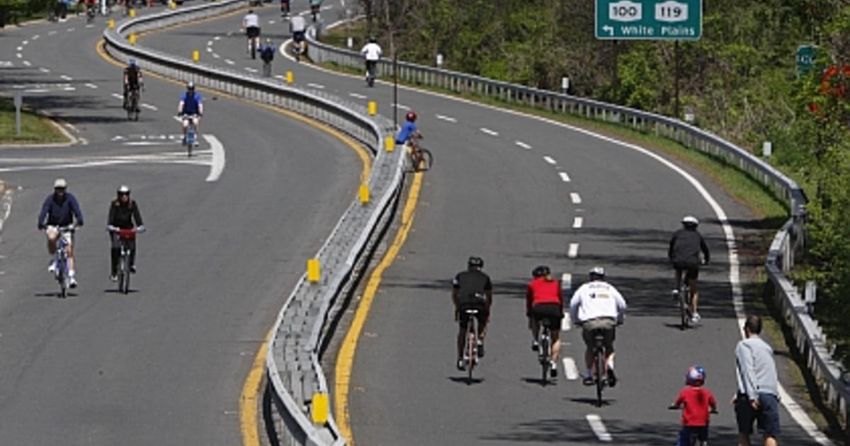 Bicycle Sundays Returns, Part Of Bronx River Parkway Closed CBS New York