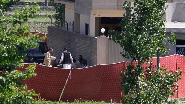 Area where a military helicopter crashed in Abbottabad, Pakistan 
