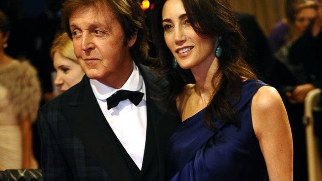 Paul McCartney and Nancy Shevell attend the Costume Institute Gala at The Metropolitan Museum of Art on May 2, 2011. 