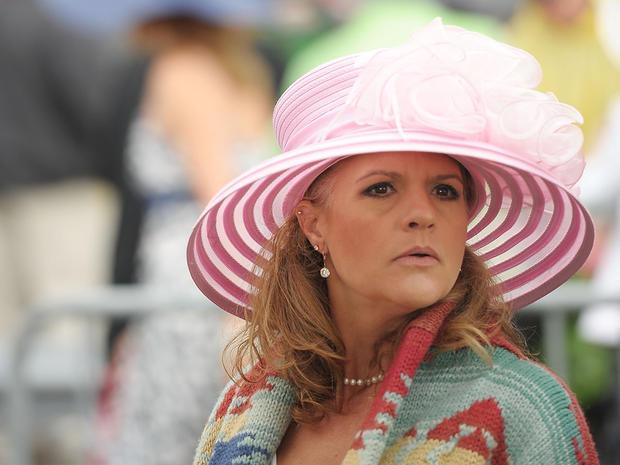A guest attends the 137th Kentucky Derby at Churchill Downs on May 7, 2011 in Louisville, Ky. 