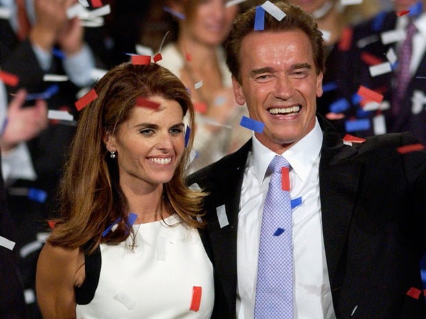 Arnold Schwarzenegger and his wife, Maria Shriver 
