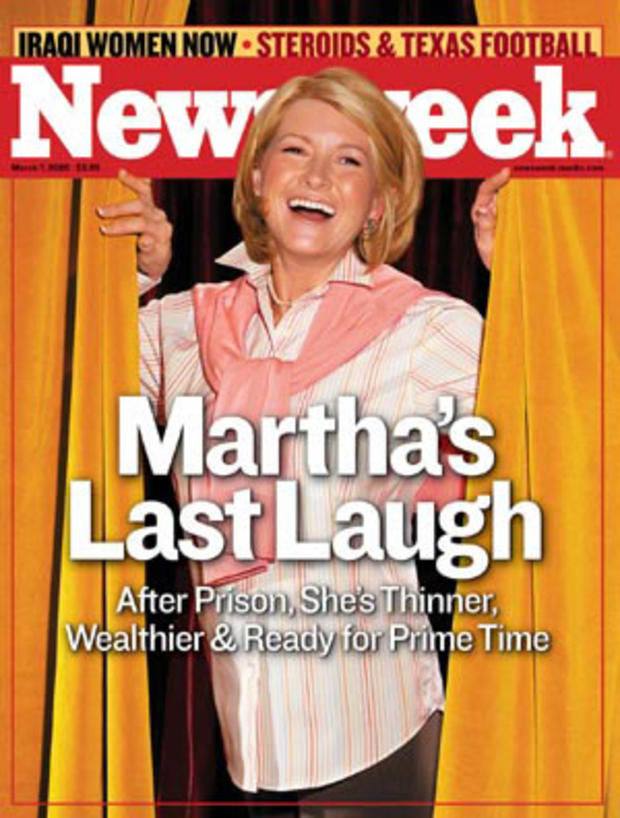 Doctored Newsweek cover of Martha Stewart 