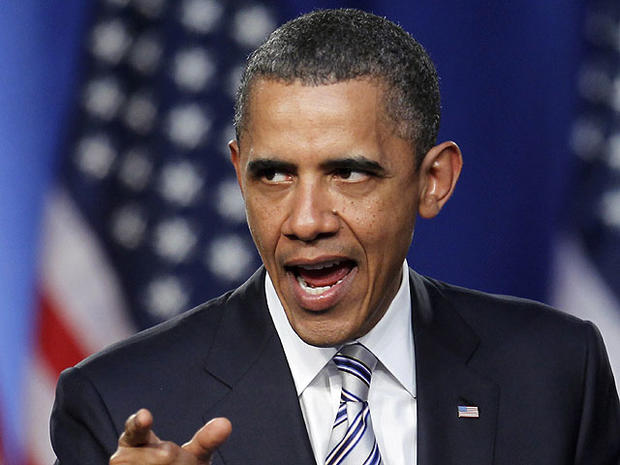 President Barack Obama addresses an audience during a campaign fundraising event, in Boston, May 18, 2011. 