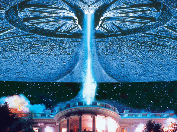 A scene from the film "Independence Day" (1996). 