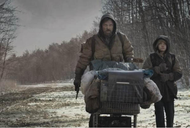 Viggo Mortensen and Kodi Smit-McPhee in "The Road" (2009).  