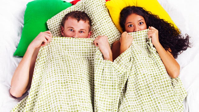 caught in bed, couple, teens, young, sex, stock, 4x3, surprise 