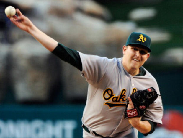 Trevor Cahill of the Oakland A's 