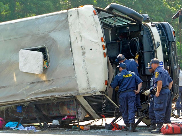 Driver charged in Va. bus crash that killed 4, hurt dozens