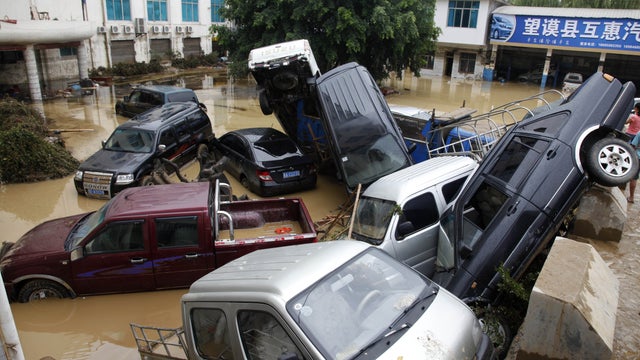 Flooding in China's Guizhou 